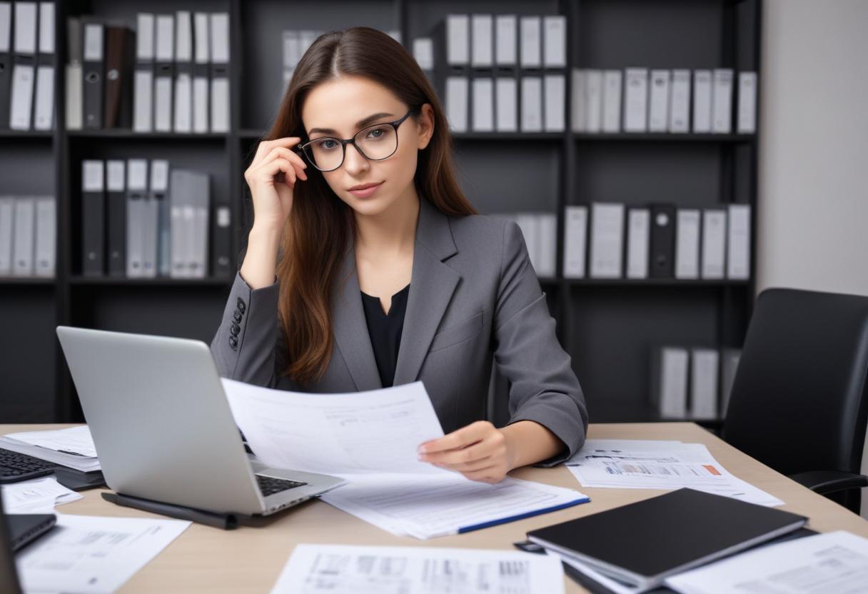 pikaso_texttoimage_Young-lawyer-woman-lawyer-or-company-employee-hold